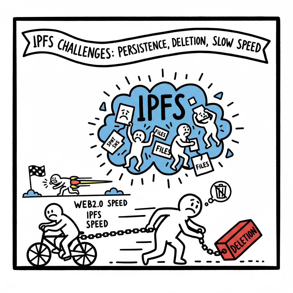 Challenges of IPFS
